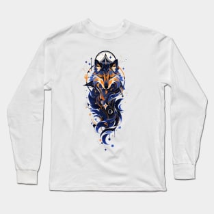 A wolf spirit watercolor Long Sleeve T-Shirt